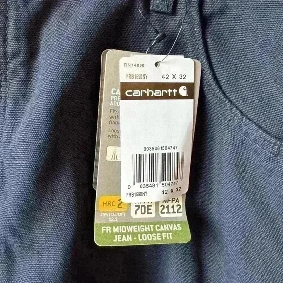 CARHARTT men’s fire retardant, flame resistant work pants size 42x34 - Picture 8 of 11